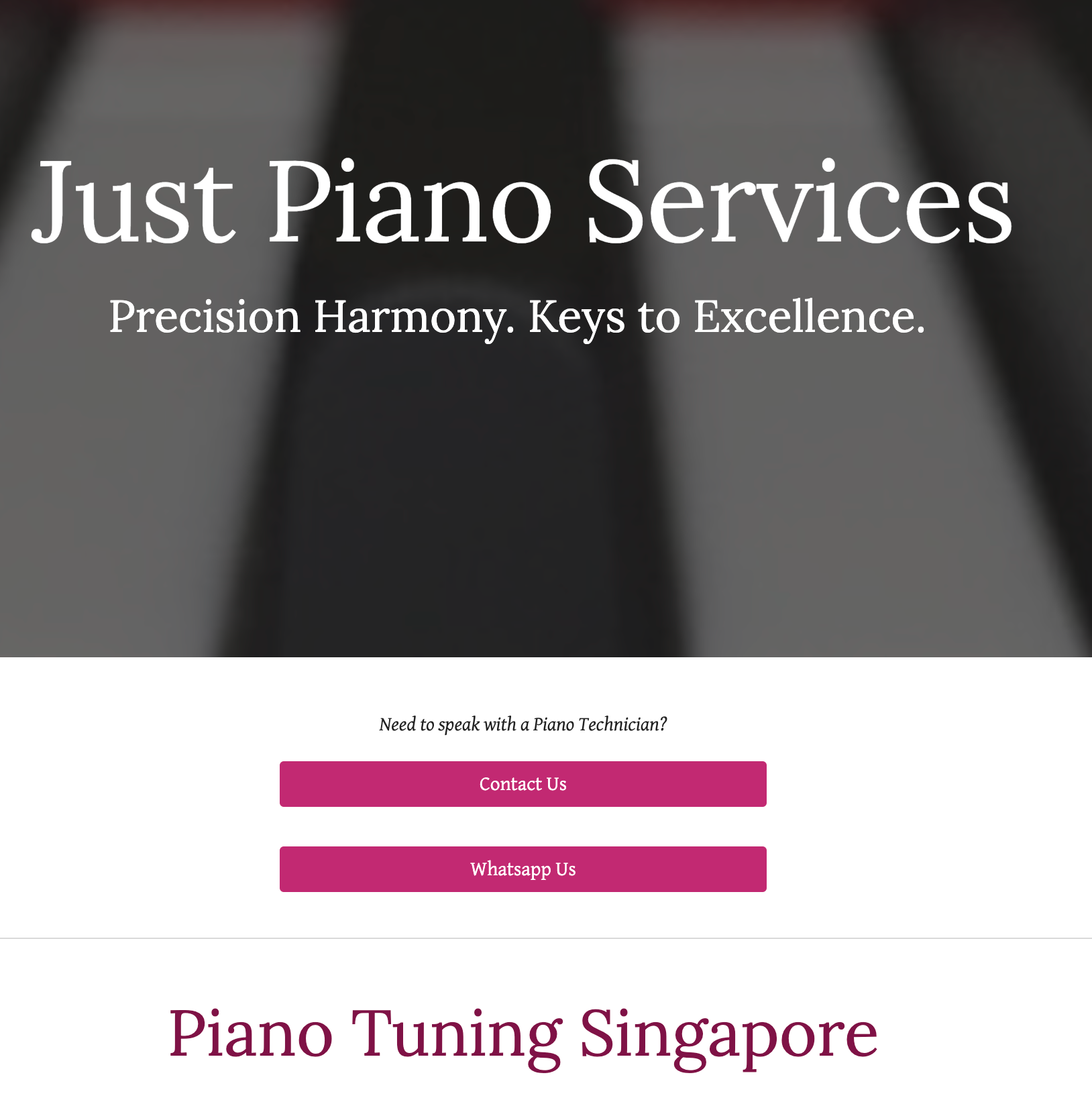 Piano Tuner Singapore